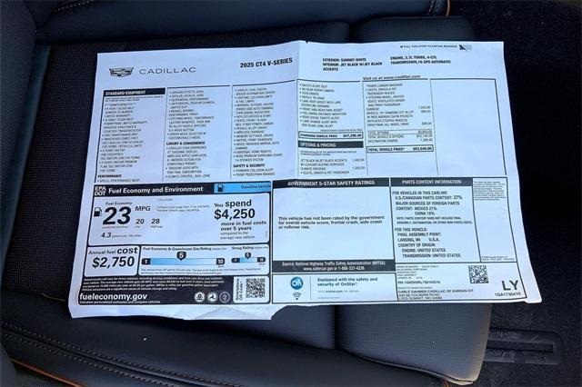 2025 Cadillac CT4-V Vehicle Photo in KANSAS CITY, MO 64114-4545