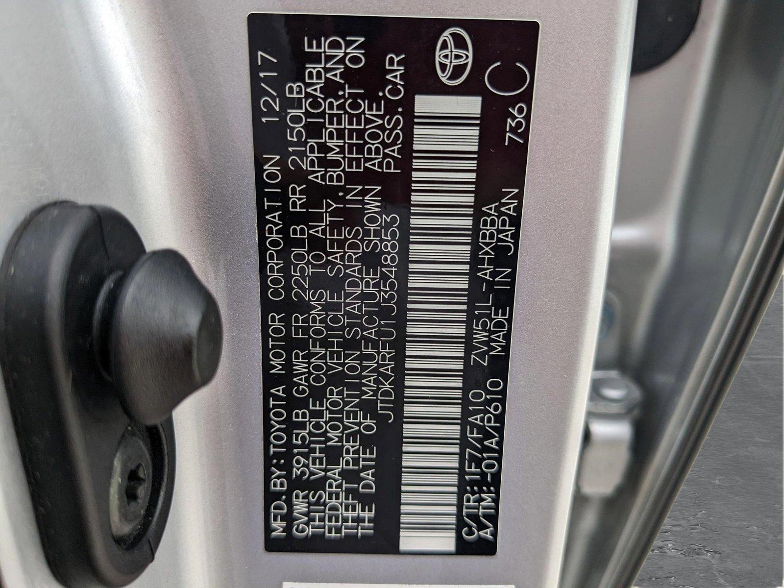 2018 Toyota Prius Vehicle Photo in Davie, FL 33331