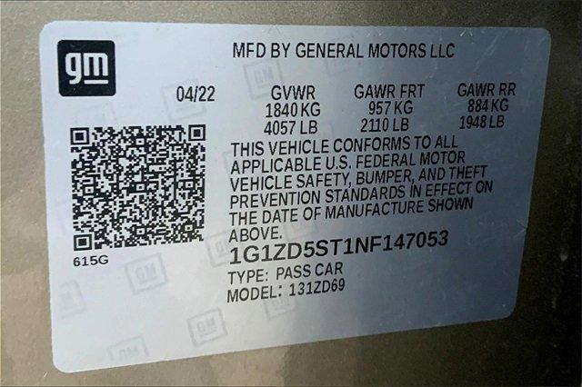 2022 Chevrolet Malibu Vehicle Photo in TOPEKA, KS 66609-0000