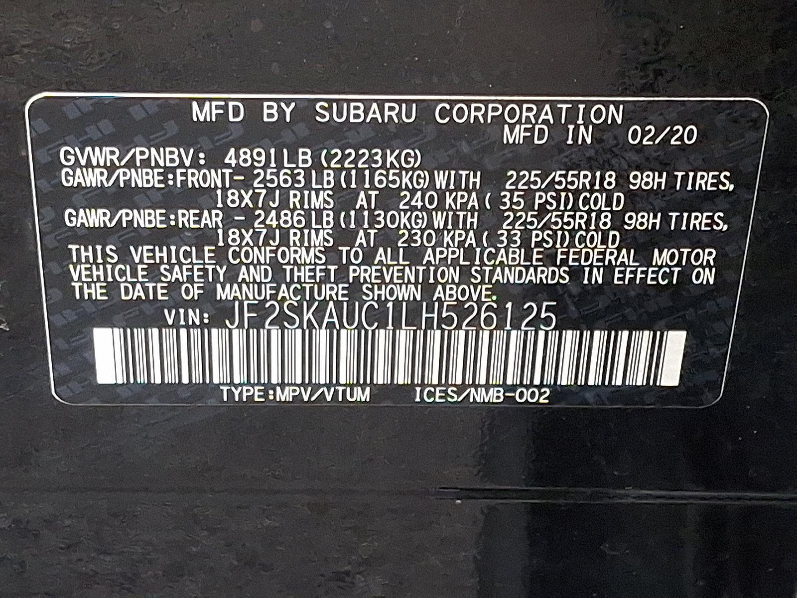 2020 Subaru Forester Vehicle Photo in Easton, PA 18045