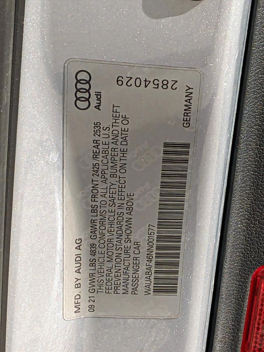 2022 Audi A4 Sedan Vehicle Photo in Cockeysville, MD 21030