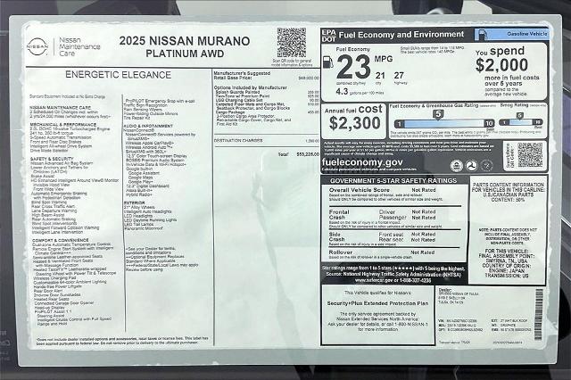 2025 Nissan Murano Vehicle Photo in Tulsa, OK 74129