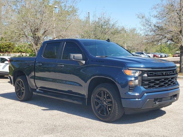 Used 2023 Chevrolet Silverado 1500 Custom with VIN 1GCPABEK8PZ102105 for sale in Clermont, FL