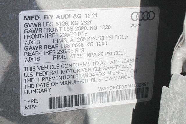 2022 Audi Q3 Vehicle Photo in HOUSTON, TX 77090