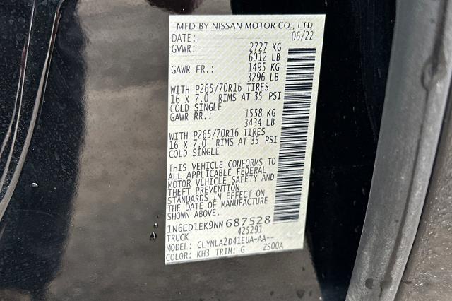 2022 Nissan Frontier Vehicle Photo in SPOKANE, WA 99202-2191