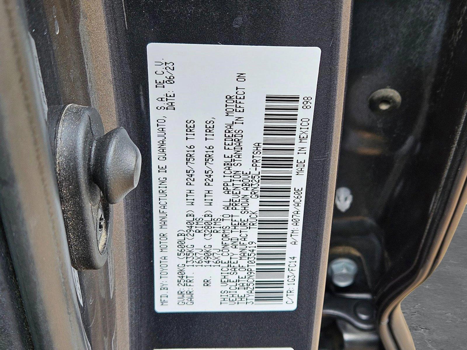 2023 Toyota Tacoma 2WD Vehicle Photo in AMARILLO, TX 79103-4111