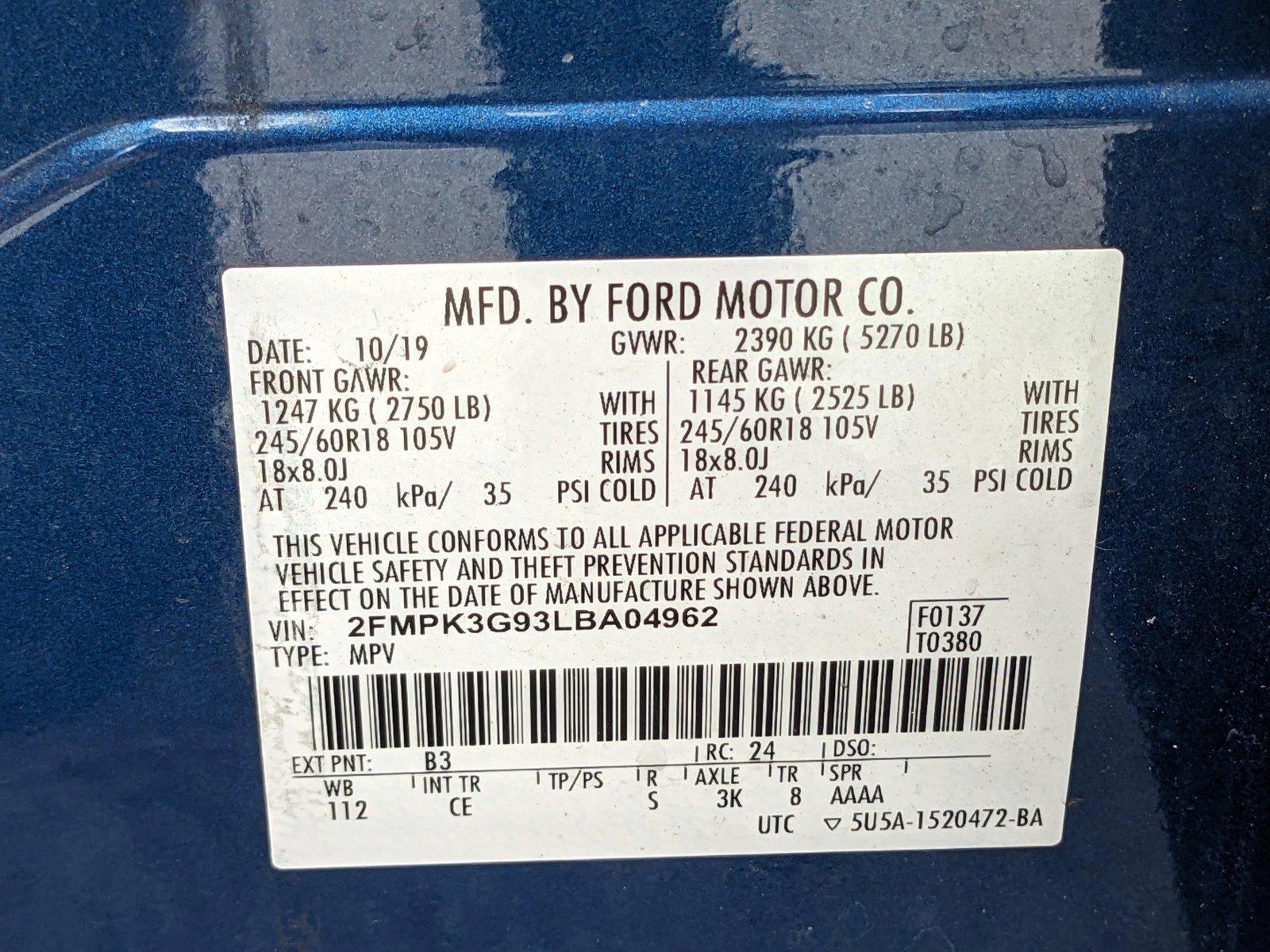 2020 Ford EDGE Vehicle Photo in GREENACRES, FL 33463-3207