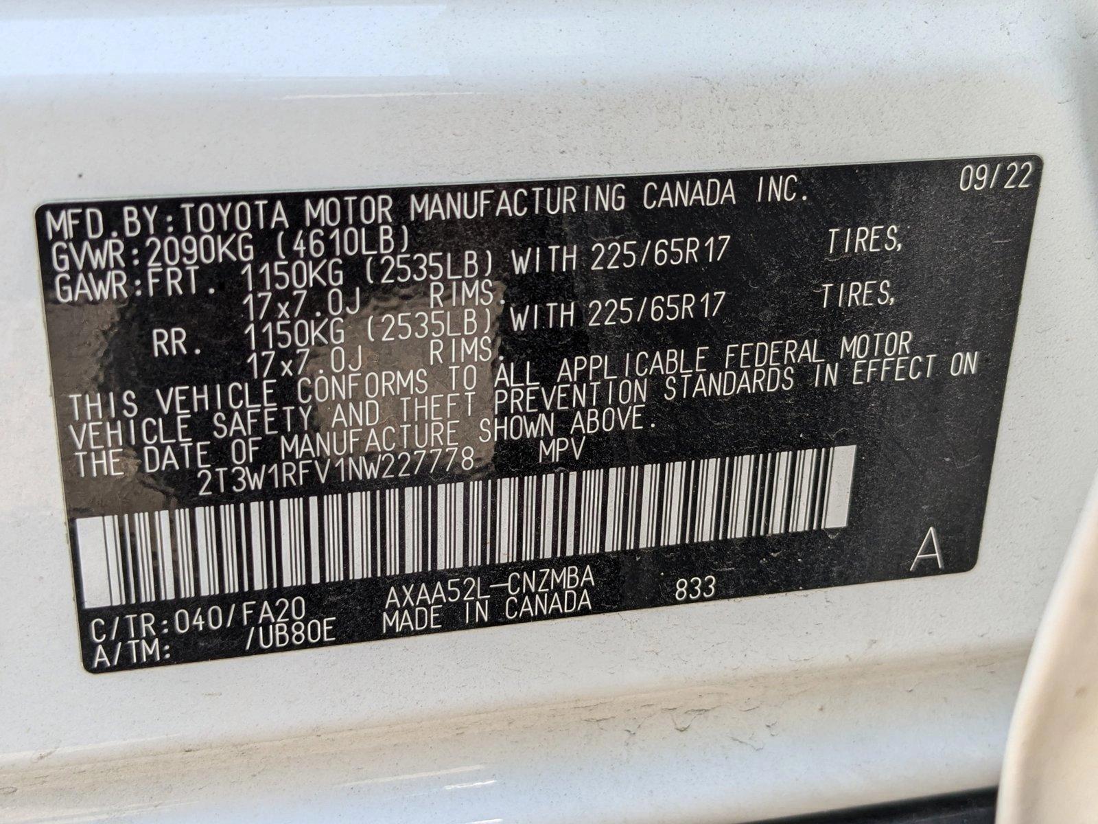 2022 Toyota RAV4 Vehicle Photo in Maitland, FL 32751