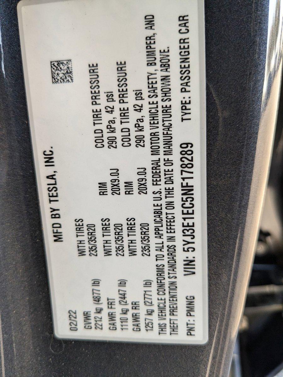 2022 Tesla Model 3 Vehicle Photo in St. Petersburg, FL 33713