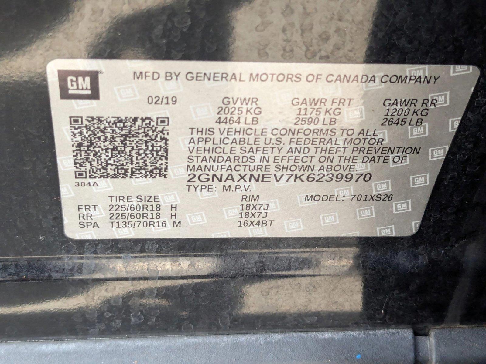 2019 Chevrolet Equinox Vehicle Photo in MIAMI, FL 33134-2699