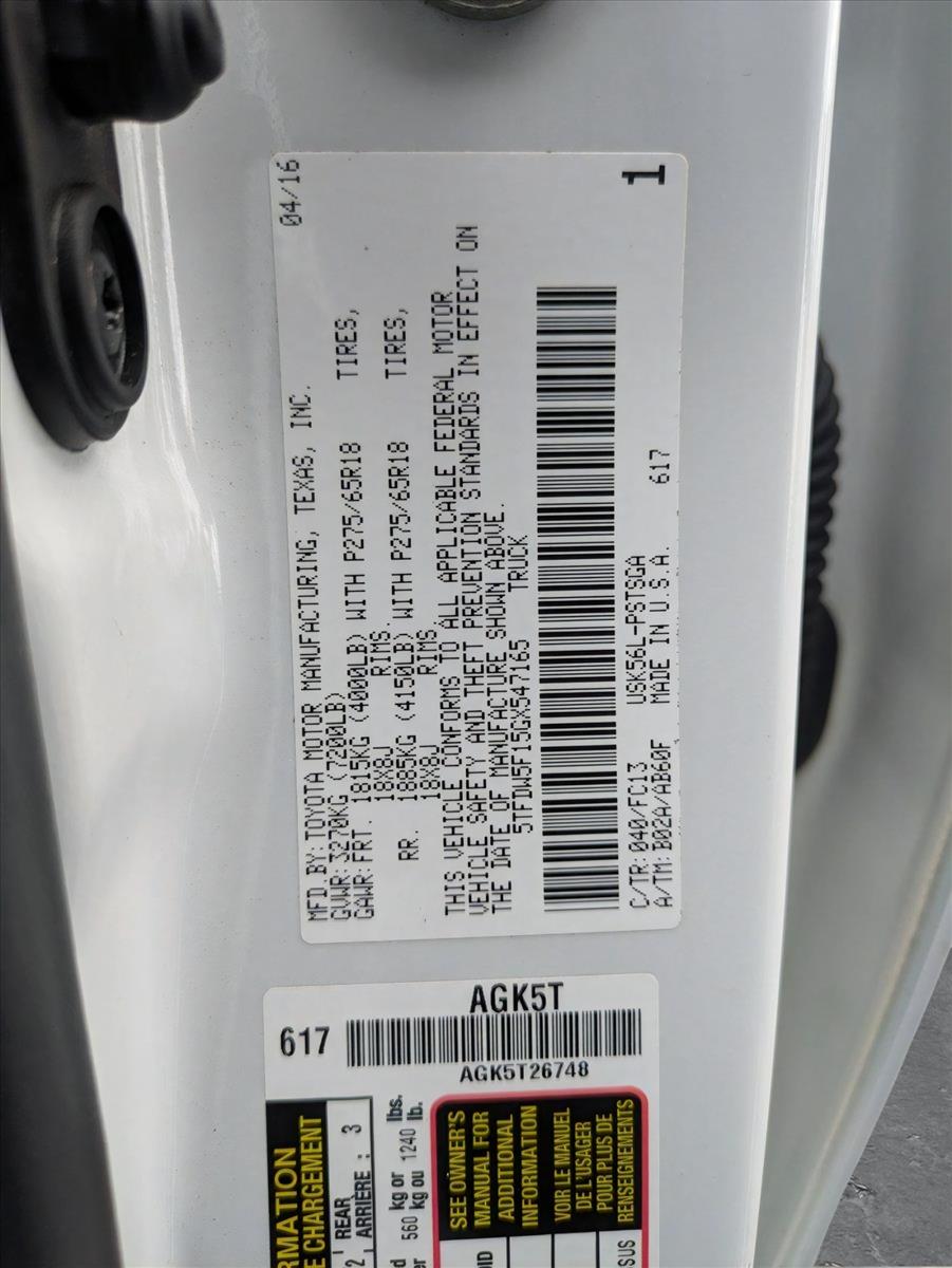 2016 Toyota Tundra 4WD Truck Vehicle Photo in GREENACRES, FL 33463-3207