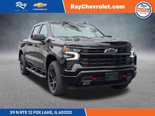 Black 2026 Chevrolet Silverado 1500 RST Crew Cab 4WD Pickup Truck Four-Wheel Drive Automatic