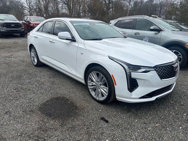 Summit White 2025 Cadillac CT4 Premium Luxury AWD Sedan All-Wheel Drive Automatic