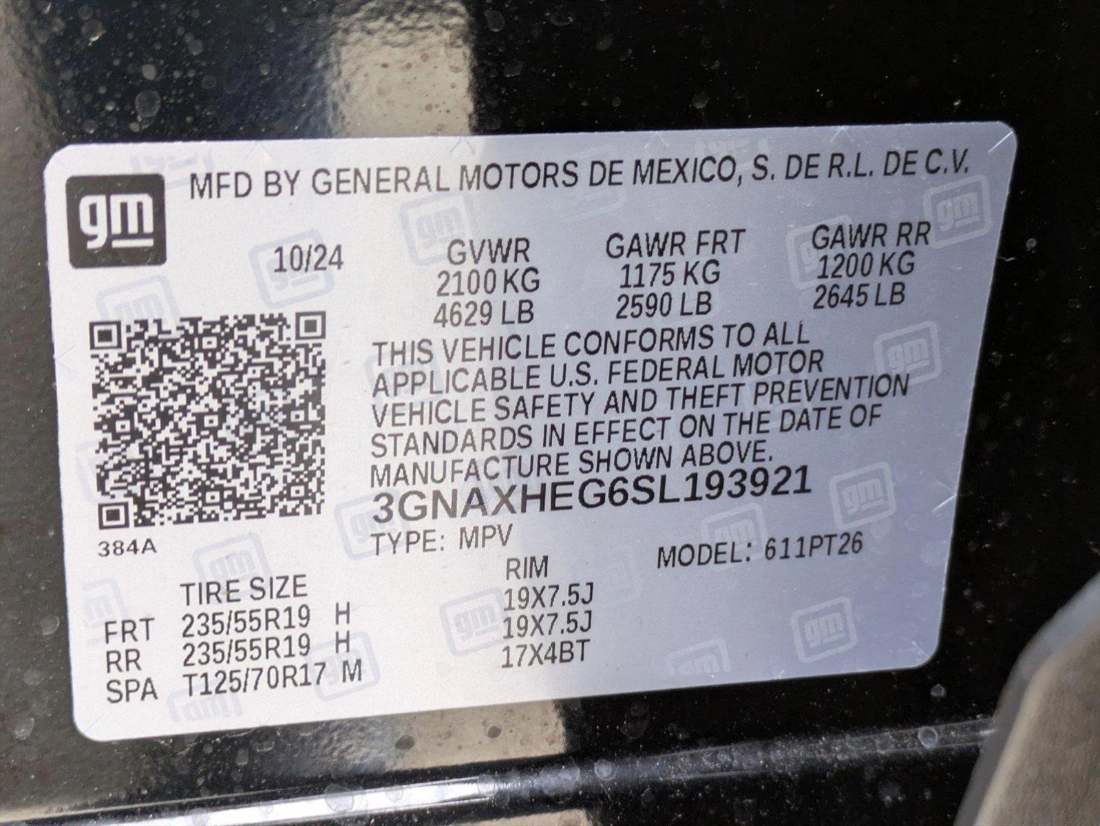 2025 Chevrolet Equinox Vehicle Photo in CORPUS CHRISTI, TX 78412-4902