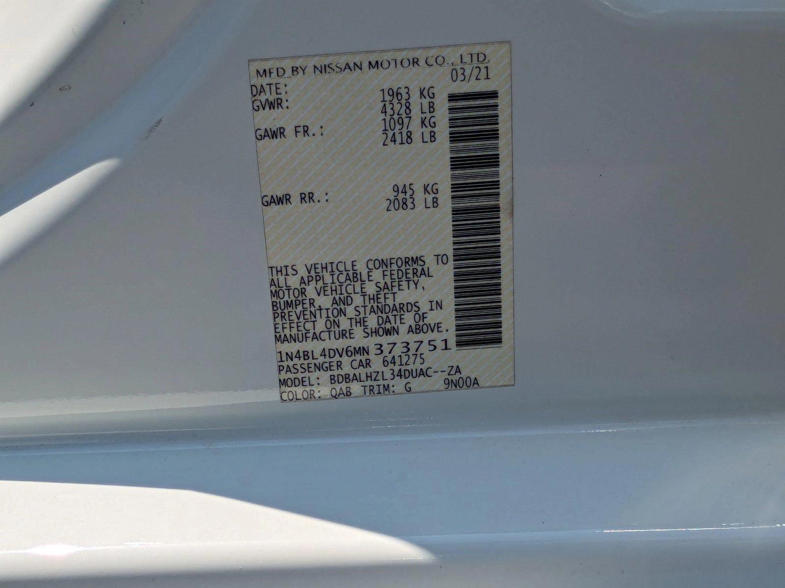 2021 Nissan Altima Vehicle Photo in Clearwater, FL 33761