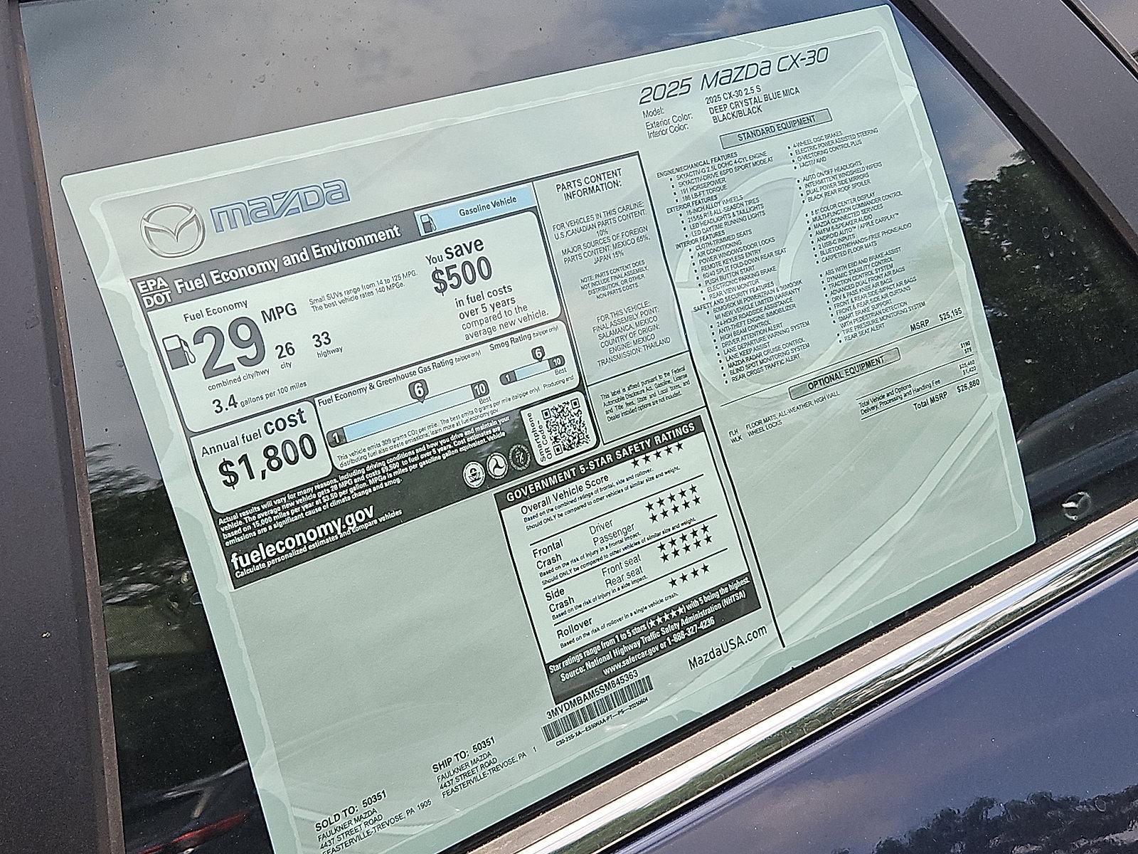 2025 Mazda CX-30 Vehicle Photo in Trevose, PA 19053