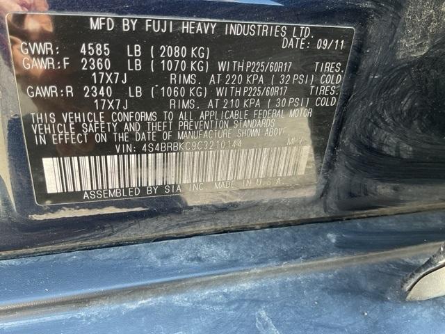 2012 Subaru Outback Vehicle Photo in ENGLEWOOD, CO 80113-6708