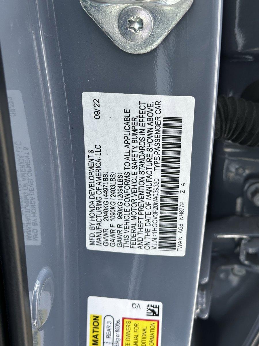 2022 Honda Accord Hybrid Vehicle Photo in Hollywood, FL 33021