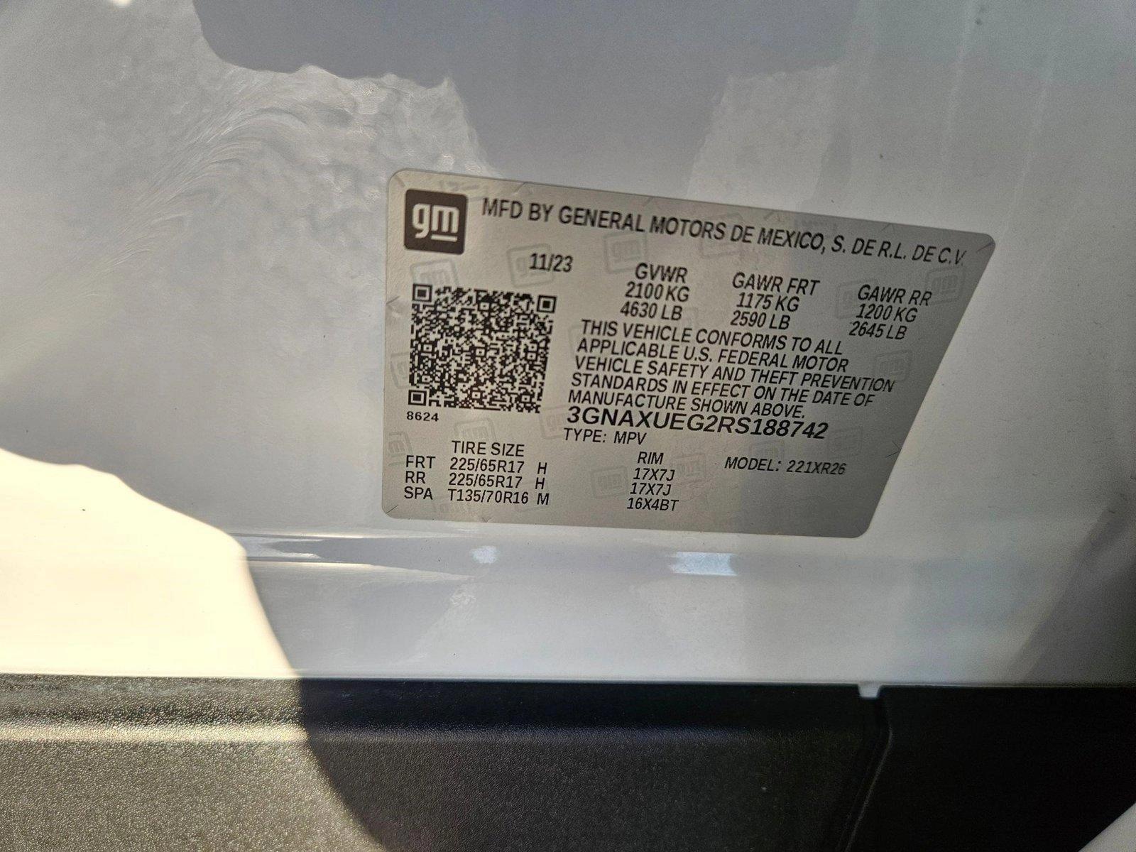 2024 Chevrolet Equinox Vehicle Photo in LAS VEGAS, NV 89146-3033