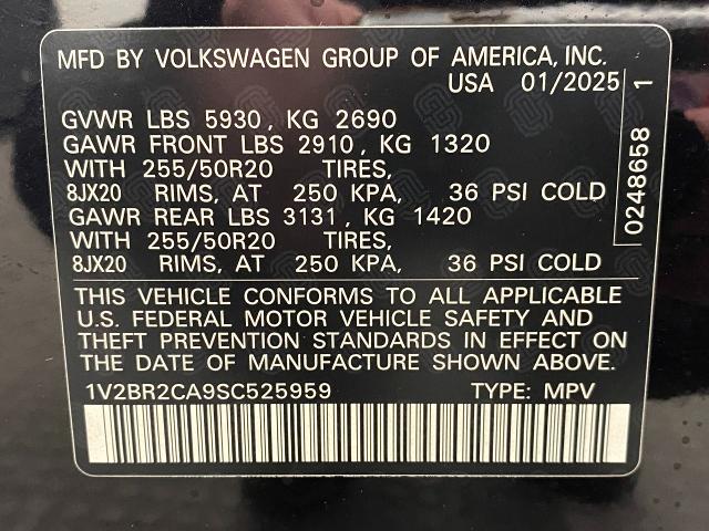 2025 Volkswagen Atlas Vehicle Photo in Appleton, WI 54913