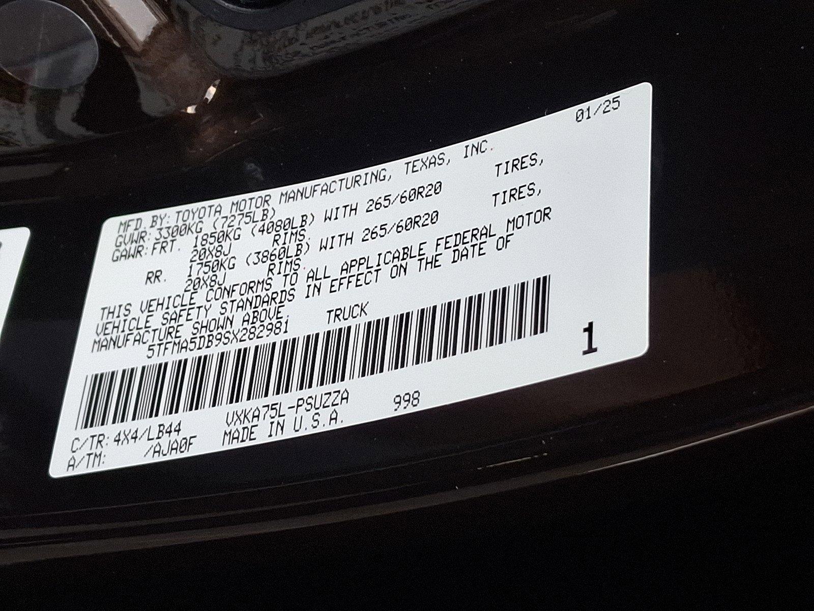 2025 Toyota Tundra 4WD Vehicle Photo in Harrisburg, PA 17111