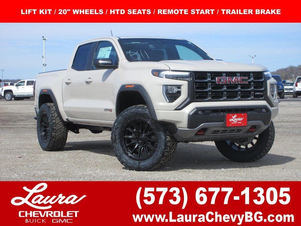 Coastal Dune 2026 GMC Canyon AT4 Crew Cab 4WD Pickup Truck Four-Wheel Drive Automatic