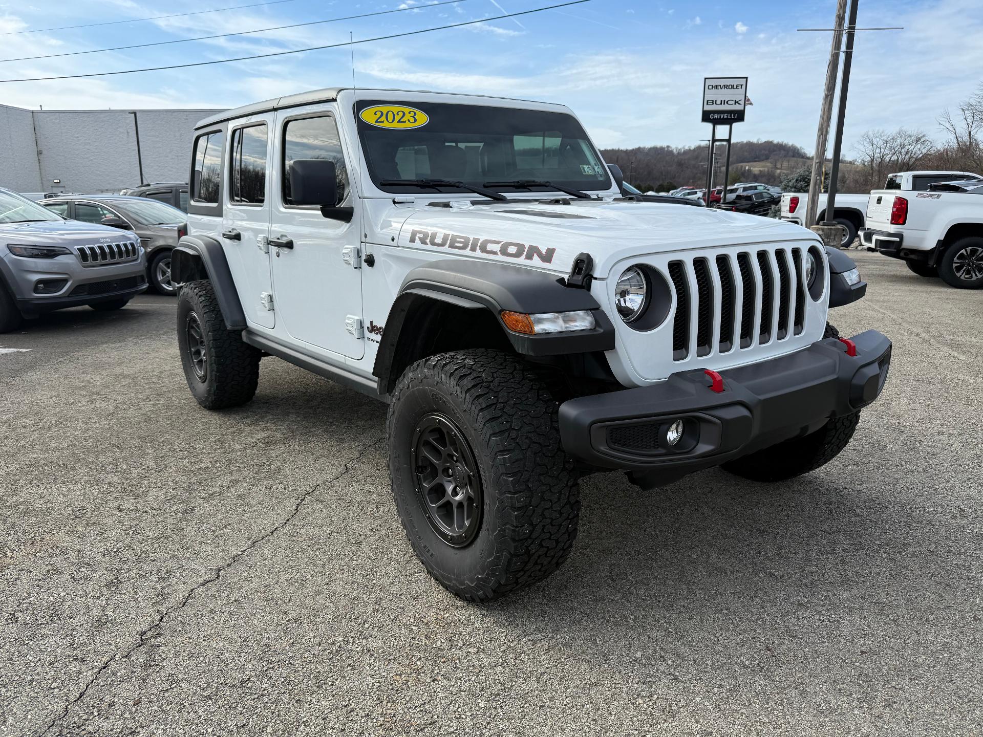 Used 2023 Jeep Wrangler 4-Door Rubicon with VIN 1C4HJXFN5PW531620 for sale in Mount Pleasant, PA