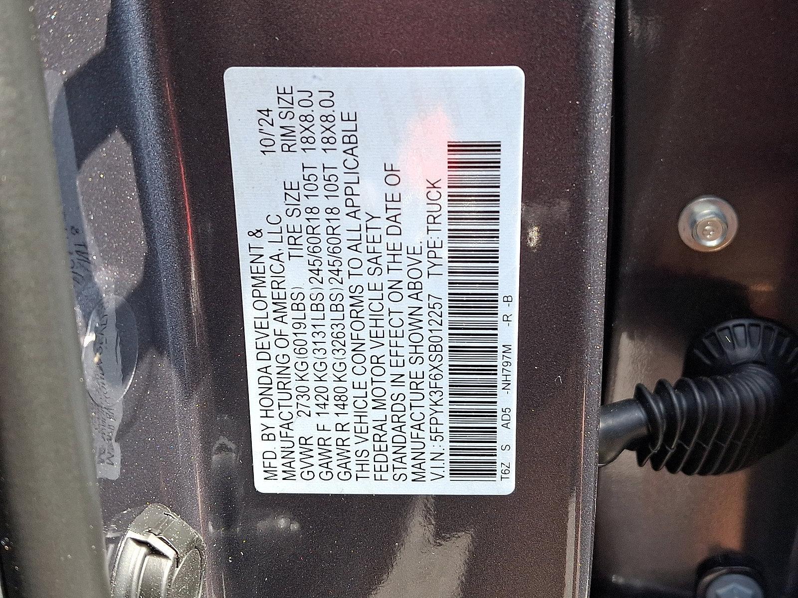 2025 Honda Ridgeline Vehicle Photo in Harrisburg, PA 17111