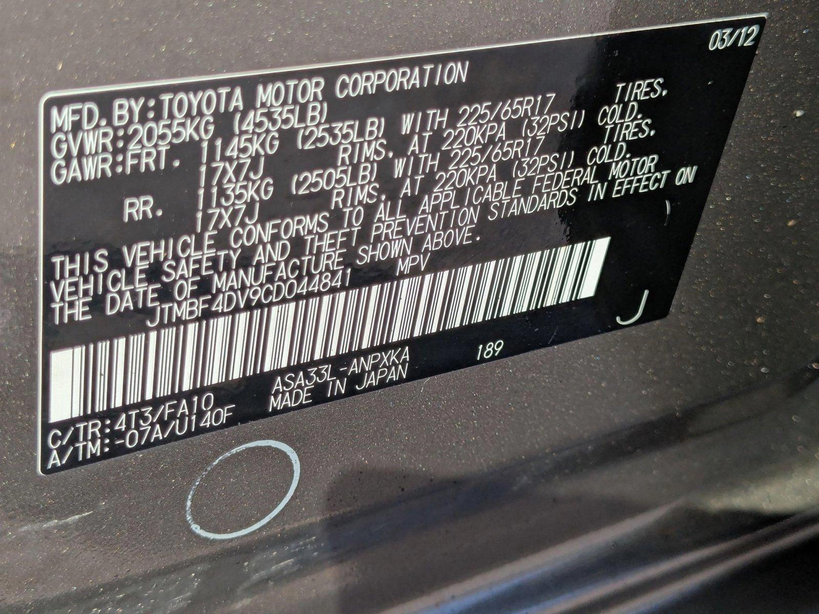 2012 Toyota RAV4 Vehicle Photo in Spokane Valley, WA 99206