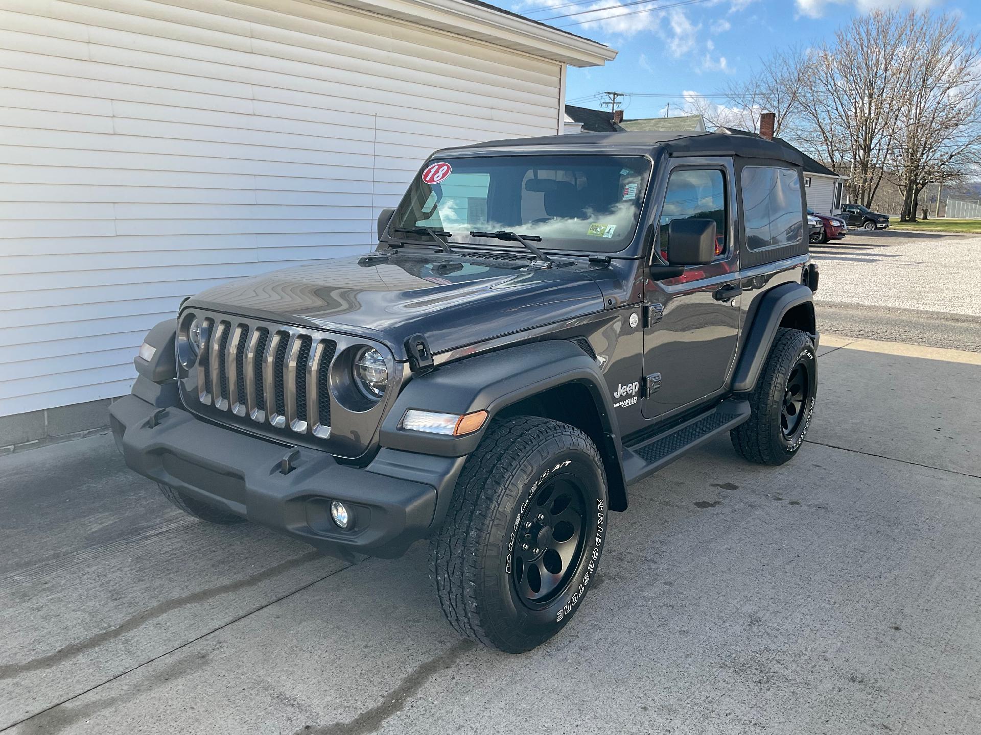 Used 2018 Jeep All-New Wrangler Sport S with VIN 1C4GJXAN2JW224979 for sale in Moundsville, WV