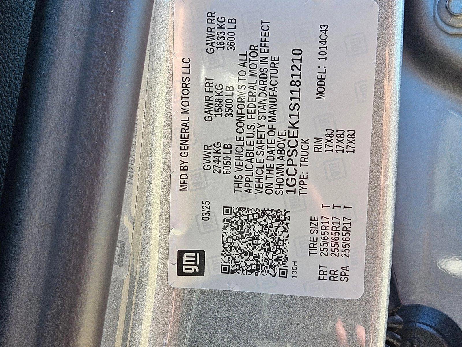 2025 Chevrolet Colorado Vehicle Photo in WACO, TX 76710-2592
