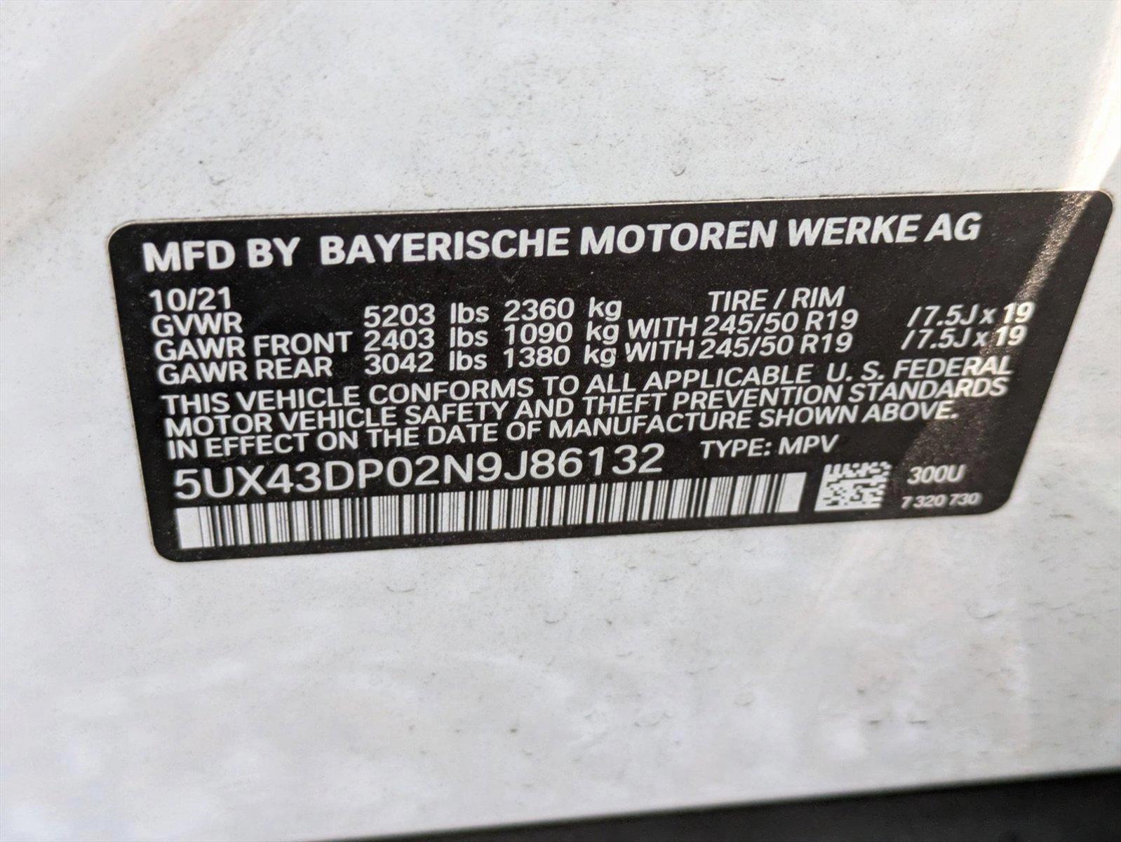 2022 BMW X3 sDrive30i Vehicle Photo in Tampa, FL 33614