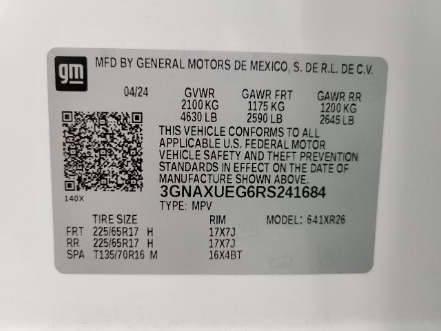 2024 Chevrolet Equinox Vehicle Photo in MADISON, WI 53713-3220