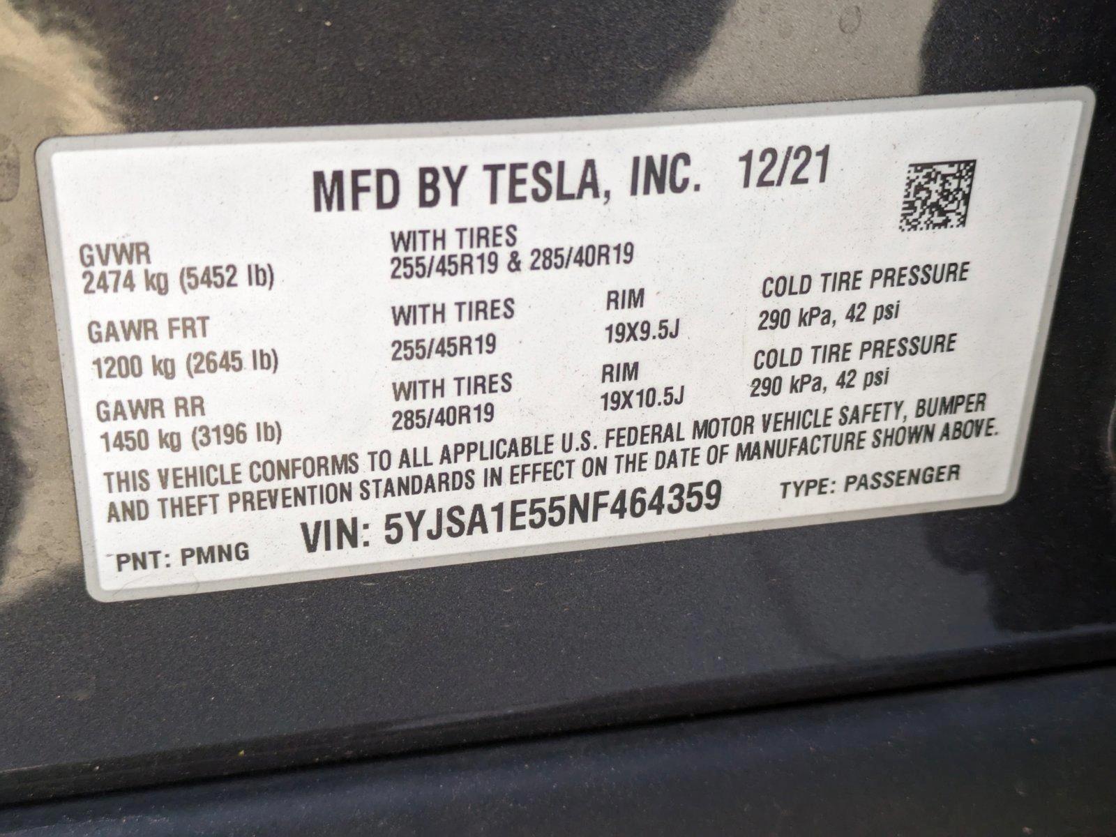 2022 Tesla Model S Vehicle Photo in Rockville, MD 20852