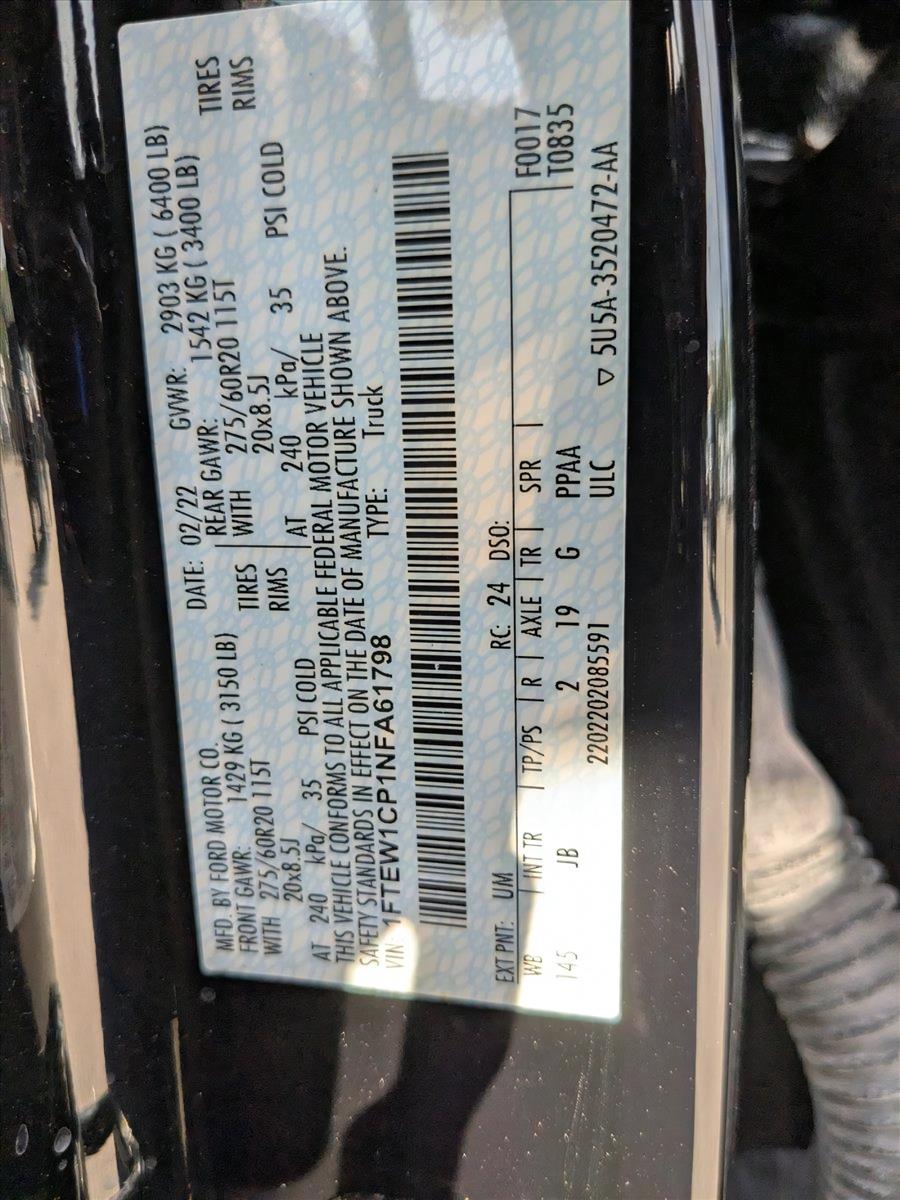2022 Ford F-150 Vehicle Photo in St. Petersburg, FL 33713