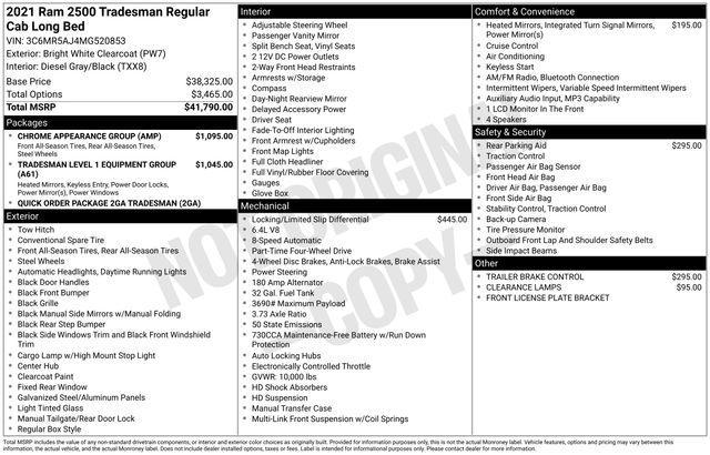 2021 Ram 2500 Vehicle Photo in DANBURY, CT 06810-5034