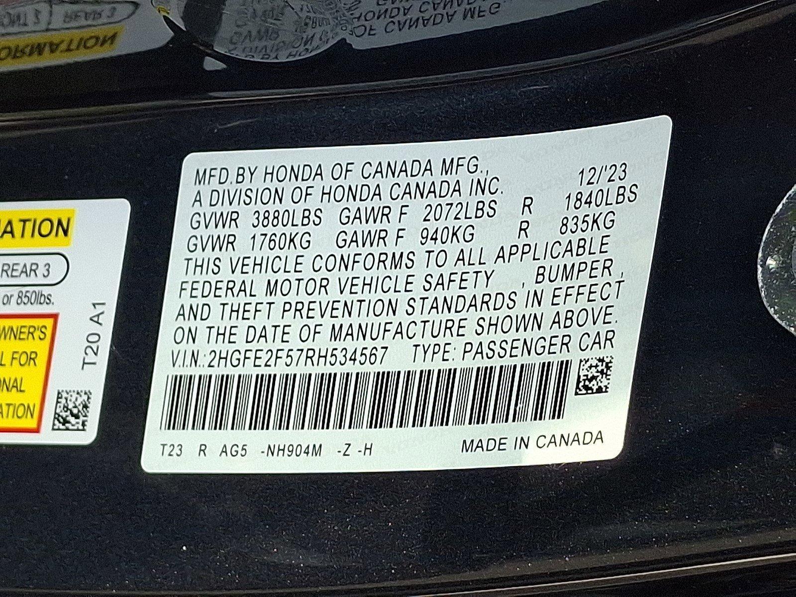 2024 Honda Civic Sedan Vehicle Photo in Harrisburg, PA 17111
