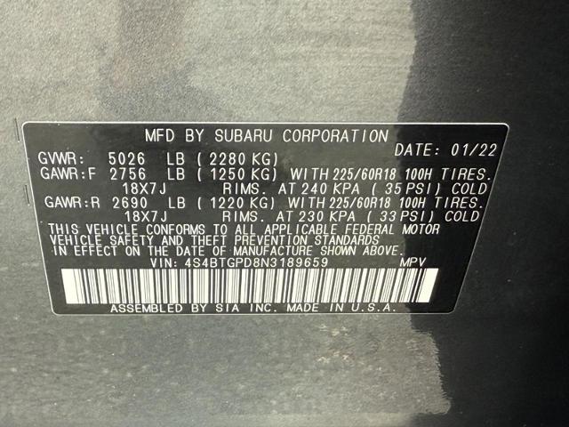 2022 Subaru Outback Vehicle Photo in MADISON, WI 53713-3220