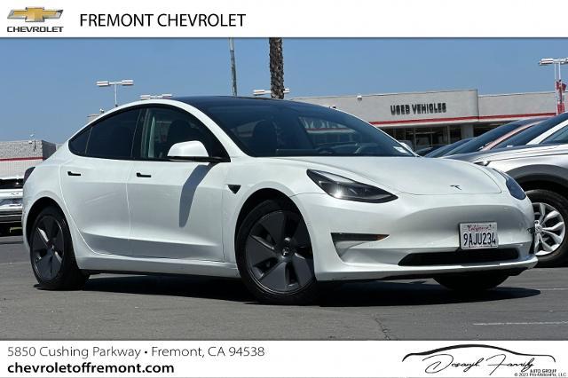 Used 2021 Tesla Model 3 Base with VIN 5YJ3E1EB4MF928254 for sale in Dublin, CA