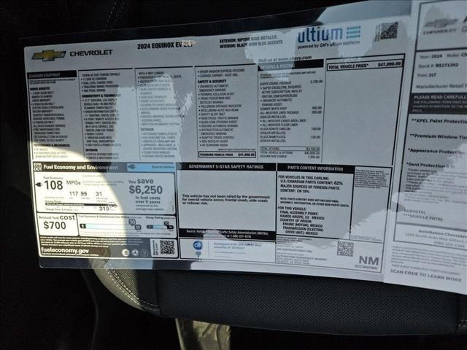 2024 Chevrolet Equinox EV Vehicle Photo in GILBERT, AZ 85297-0446