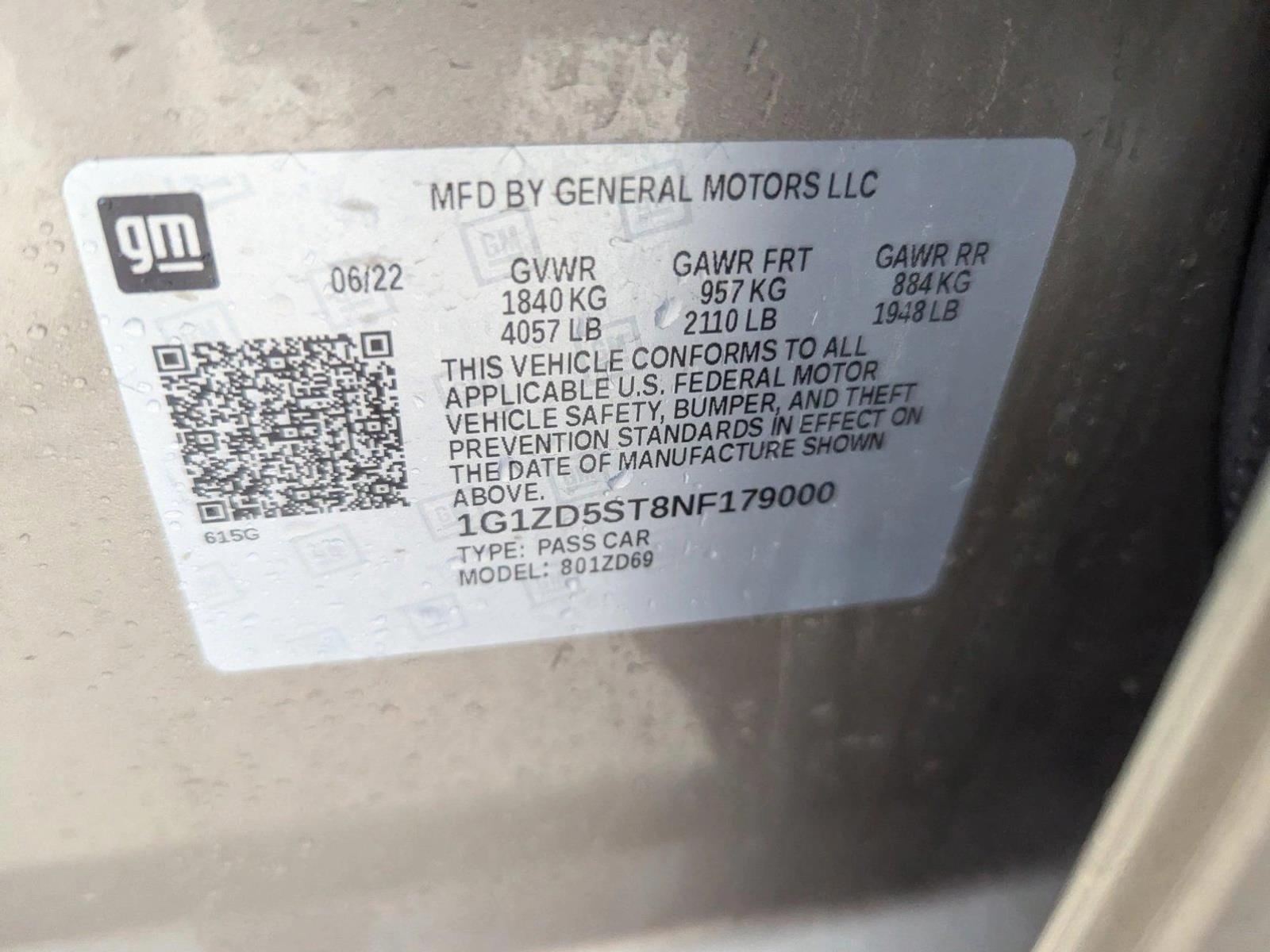 2022 Chevrolet Malibu Vehicle Photo in CORPUS CHRISTI, TX 78412-4902