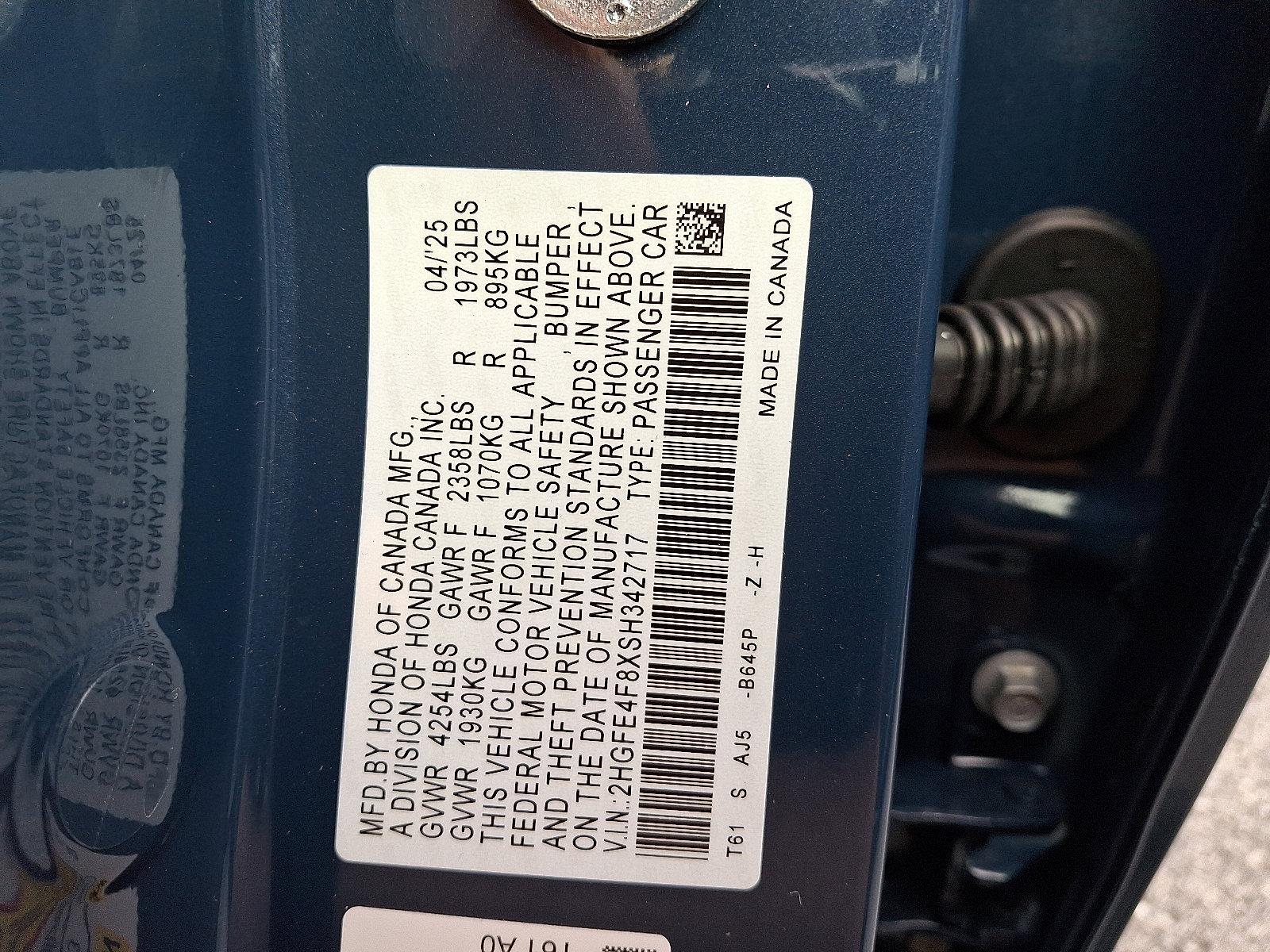2025 Honda Civic Sedan Hybrid Vehicle Photo in Harrisburg, PA 17111