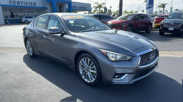 Used 2021 INFINITI Q50 LUXE with VIN JN1EV7BP3MM704091 for sale in Temecula, CA