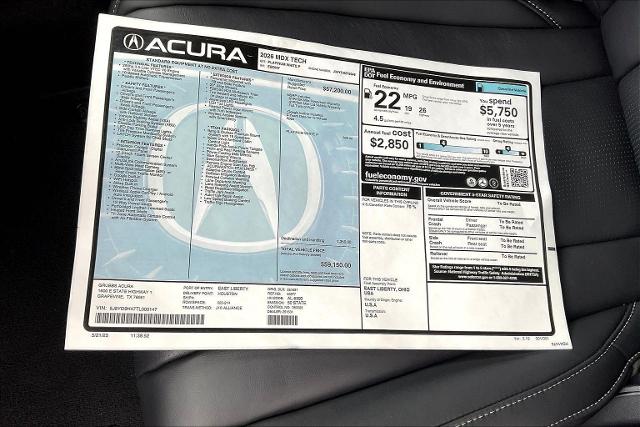 2026 Acura MDX Vehicle Photo in Grapevine, TX 76051