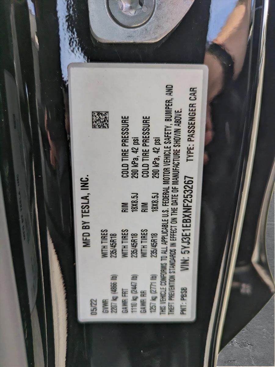 2022 Tesla Model 3 Vehicle Photo in Sanford, FL 32771