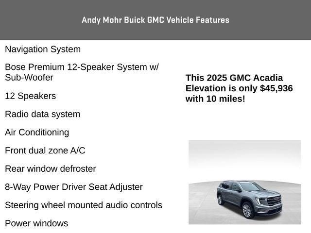 2025 GMC Acadia Vehicle Photo in Fishers, IN 46038