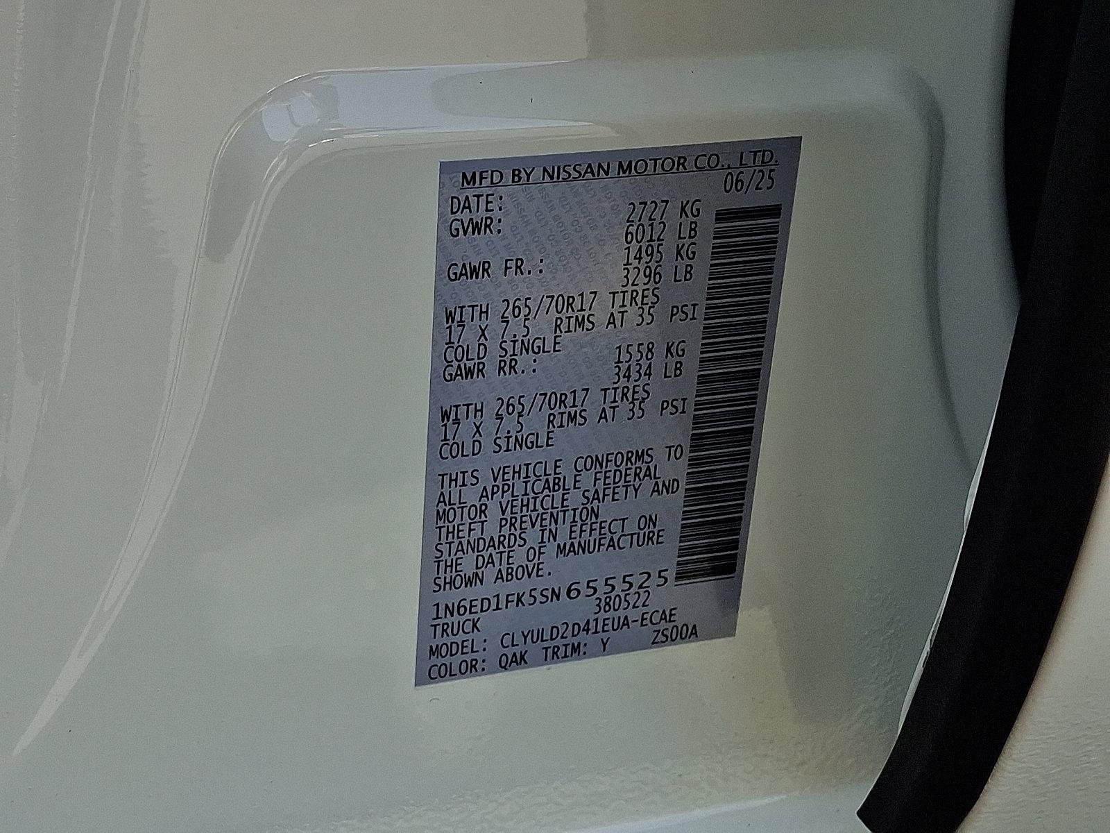 2025 Nissan Frontier Vehicle Photo in Mechanicsburg, PA 17050-2306