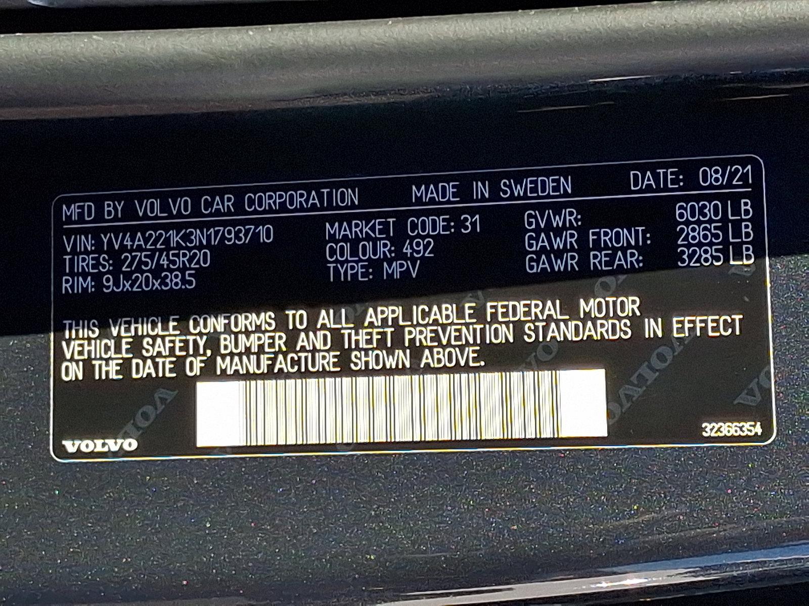 2022 Volvo XC90 Vehicle Photo in Trevose, PA 19053