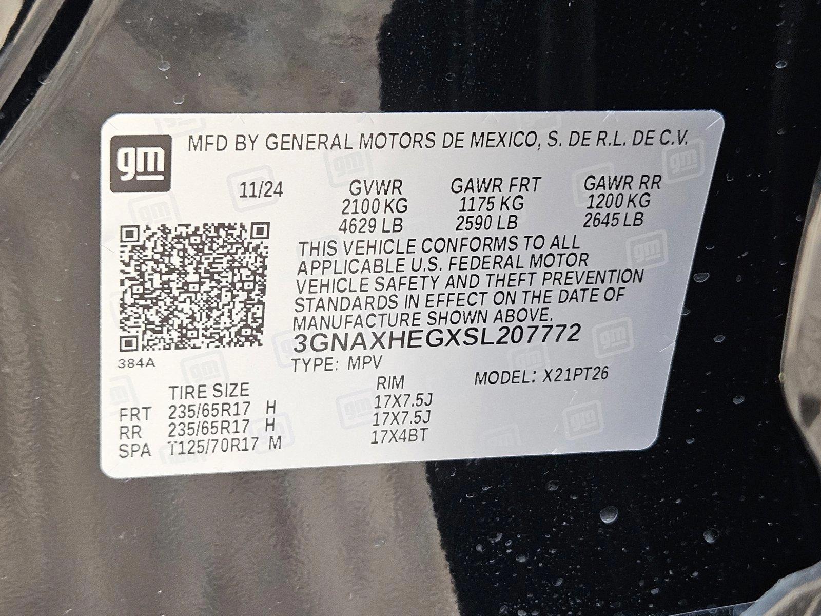 2025 Chevrolet Equinox Vehicle Photo in WACO, TX 76710-2592