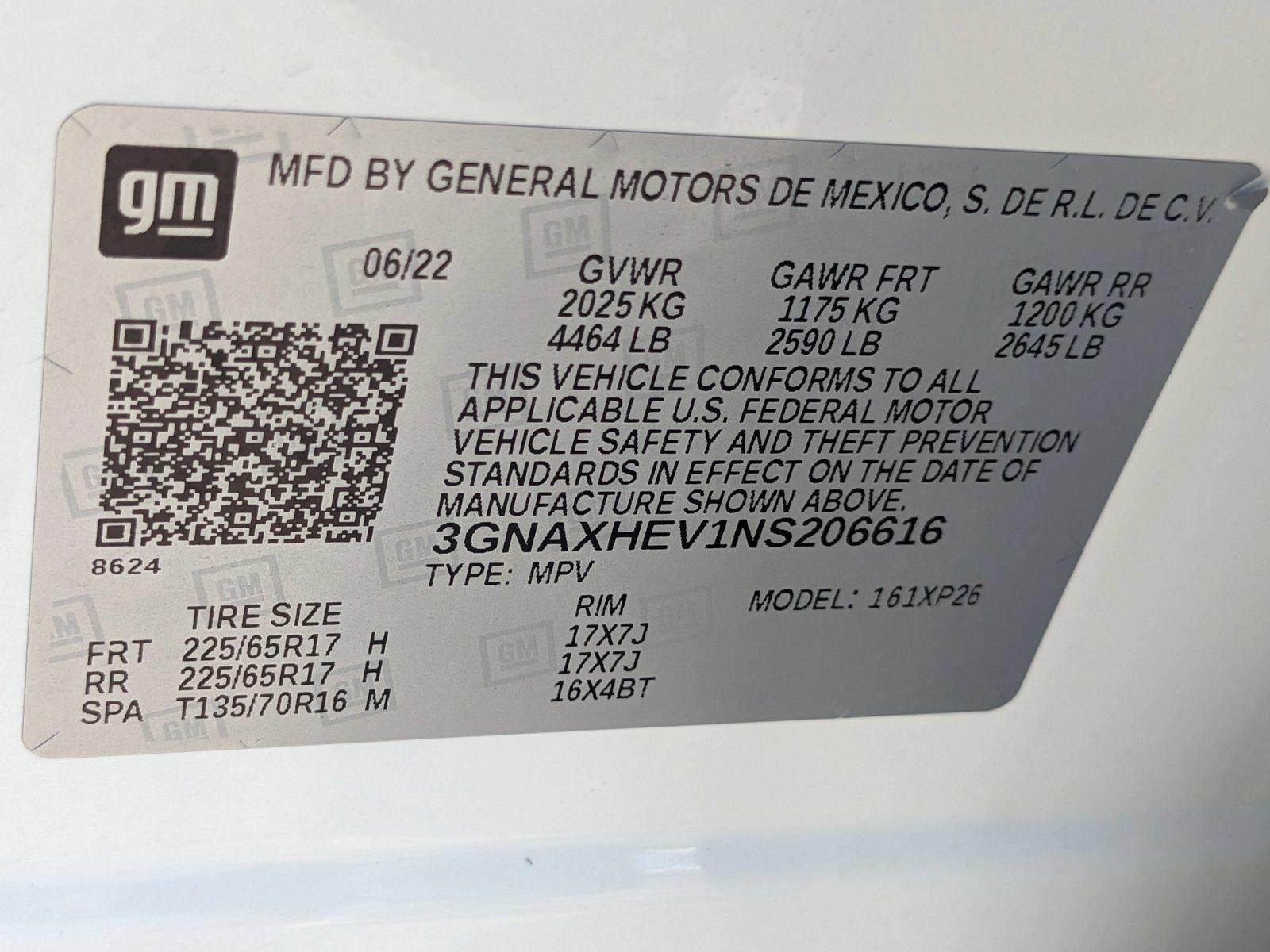 2022 Chevrolet Equinox Vehicle Photo in MIAMI, FL 33172-3015